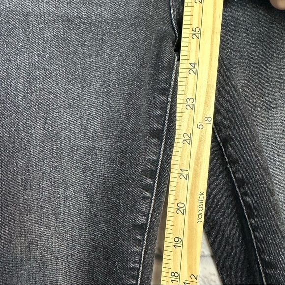 All Saints Grace Black Distressed Denim Skinny Jeans Size 26 - Picture 10 of 11